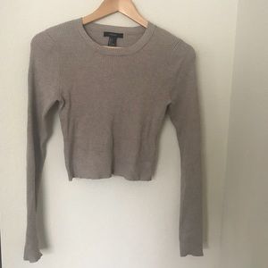 Forever 21 Ribbed Crop Size L